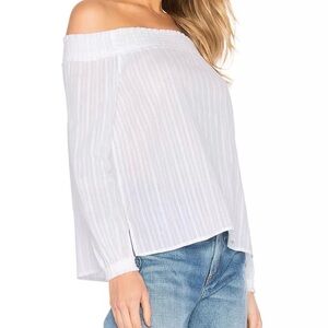 Rag and Bone Drew White off the shoulder size small